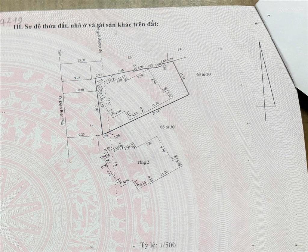 Sẵn sổ bán nhanh đất mặt tiền vị trí đẹp, điện biên phủ, tp huế. kinh doanh tốt giá chào 33 tỷ