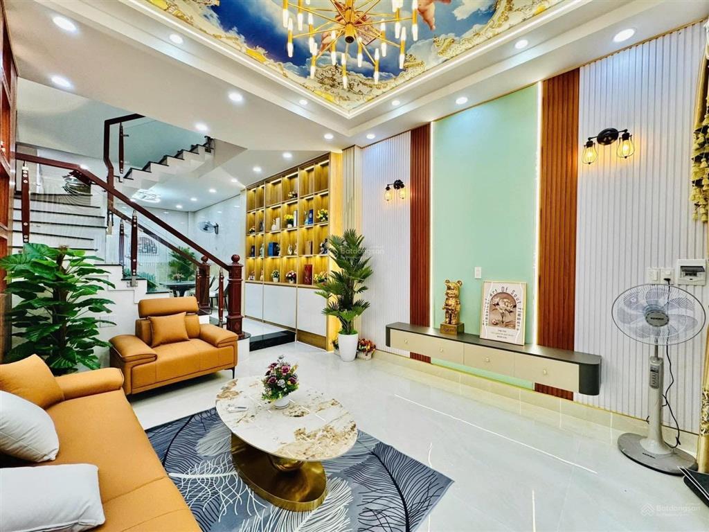 Nhà 4 tầng mới 100%, 56m2, đường 4m ô tô thông, giá 8.88 tỷ vị trí đs9, p9, gv