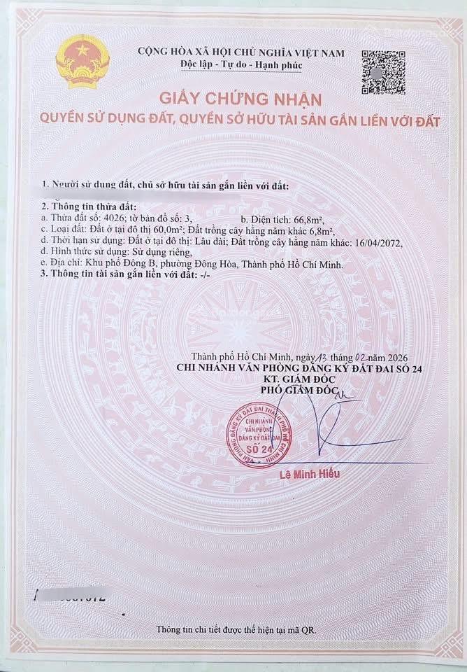 8214  bán dãy trọ 2 mặt tiền đông hòa dĩ an gần nguyễn hữu cảnh  đường ôtô  giá 3,88 tỷ