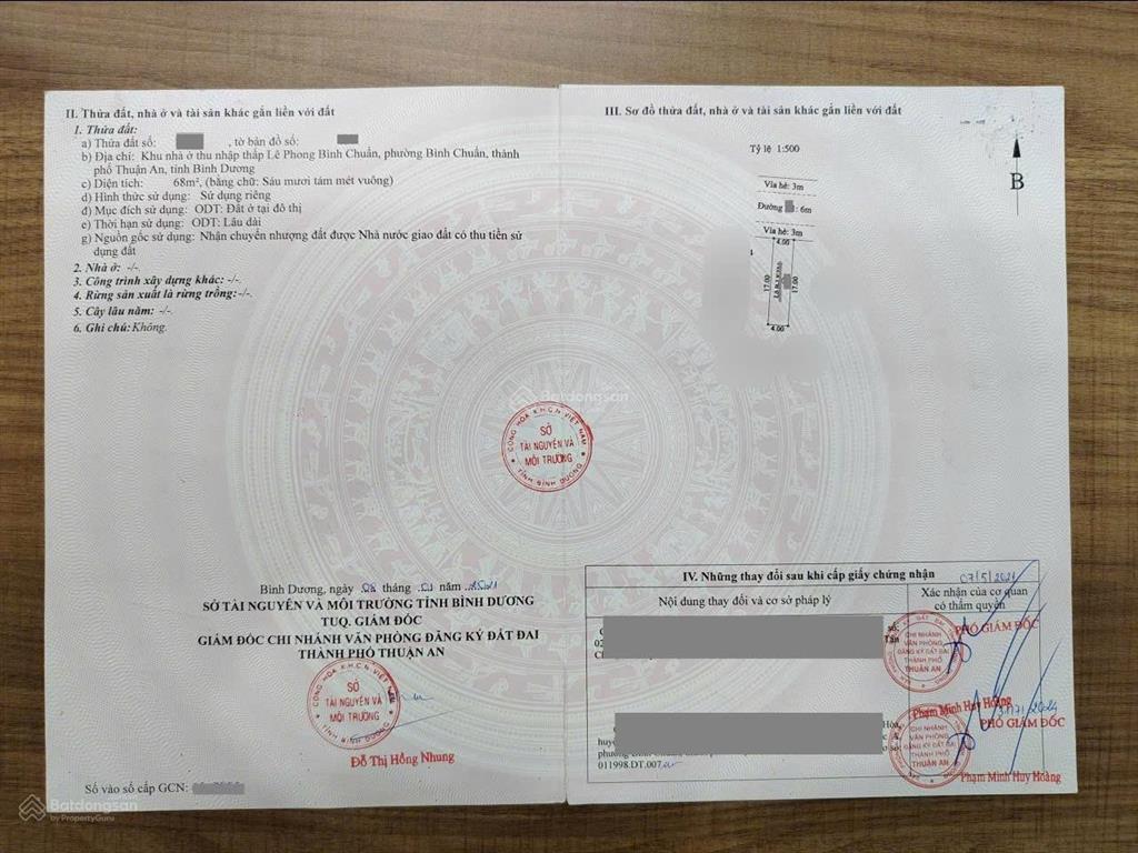 9773 bán nhà 1t2l kdc gần ngã tư bình chuẩn, thuận an  4 pn  sân ô tô  3,95 tỷ
