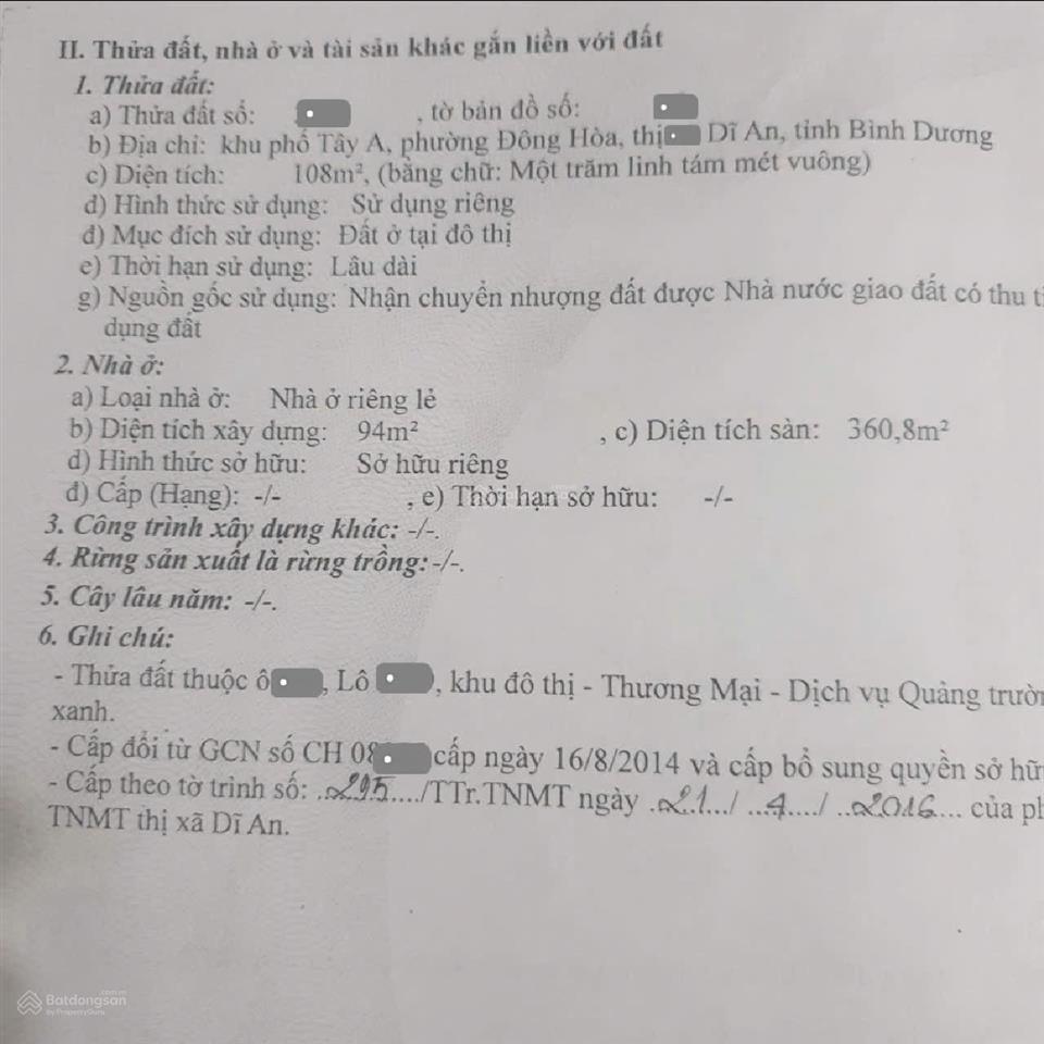 Bán nhà hoàn công mặt tiền gs1 gần go! dĩ an, 108m2, 1t3l, 5pn, kinh doanh đa ngành, 14,5 tỷ