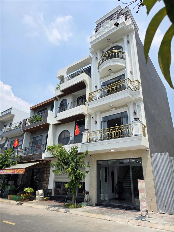 8904 bán nhà đông hòa dĩ an, khu đồng bộ, sân ôtô, 4 tầng, 66,2m2, 4 phòng ngủ, full nội thất