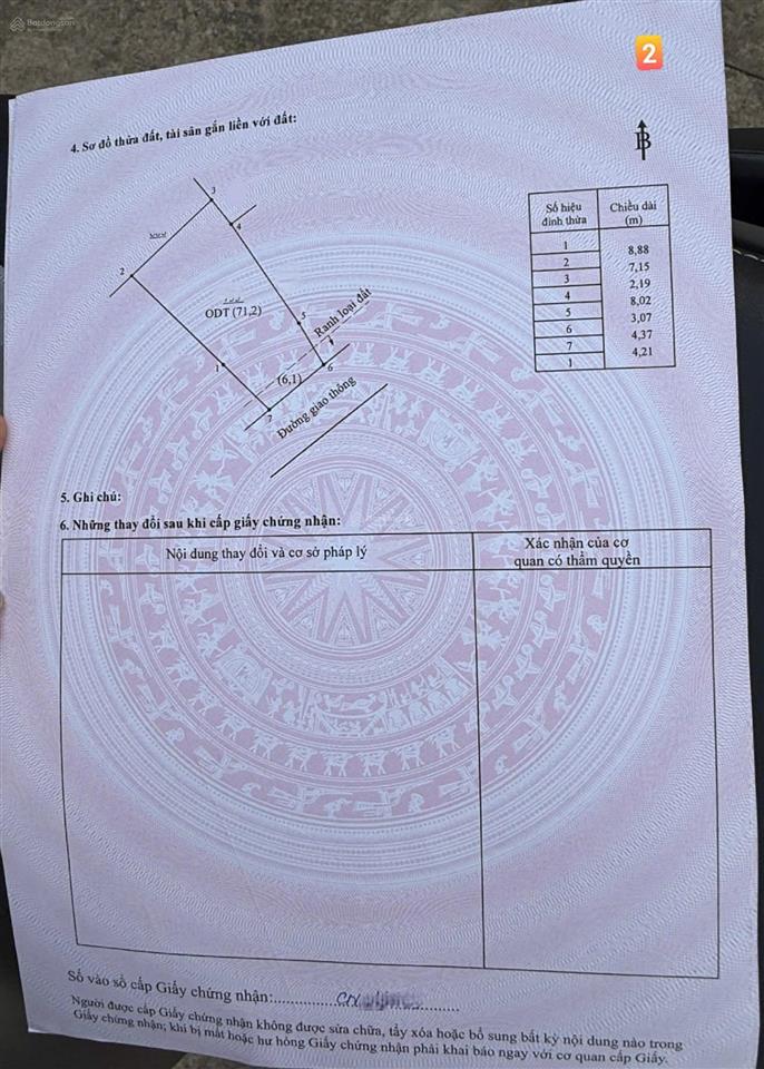 Bán đất p. tân hạnh biên hòa 77,3m2 nở hậu, đường 7m thông, giá 2,3 tỷ