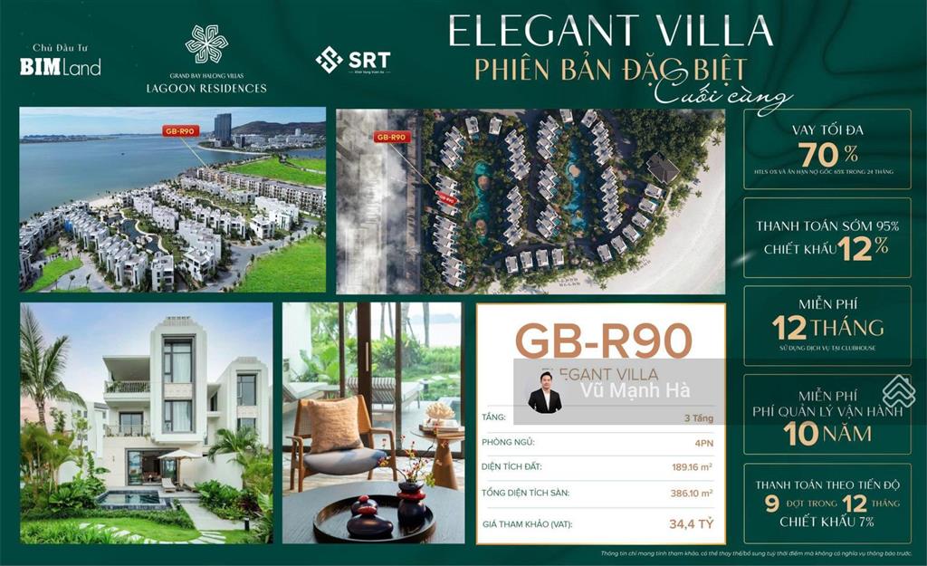 Biệt thự mặt biển lagoon grand bay đẳng cấp tinh hoa chiết khấu tối đa 12%