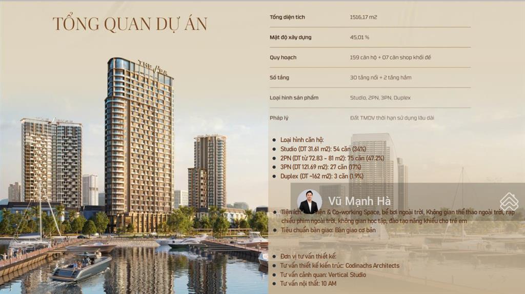 Quỹ độc quyền the sea căn hộ bến du thuyền 100% view vịnh