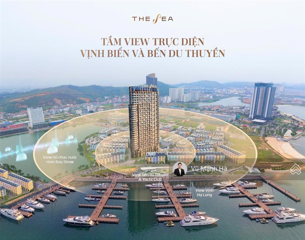 Quỹ độc quyền the sea căn hộ bến du thuyền 100% view vịnh