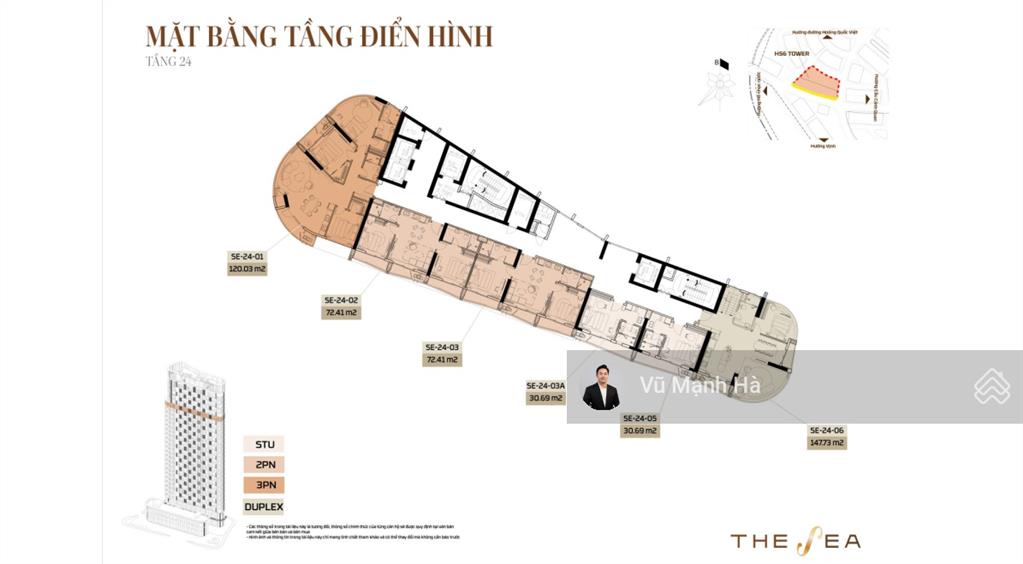 Quỹ độc quyền the sea căn hộ bến du thuyền 100% view vịnh