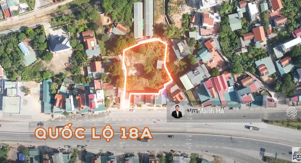 Đất mặt đường 18 cạnh dự án hạ long xanh và ga đường sắt cao tốc