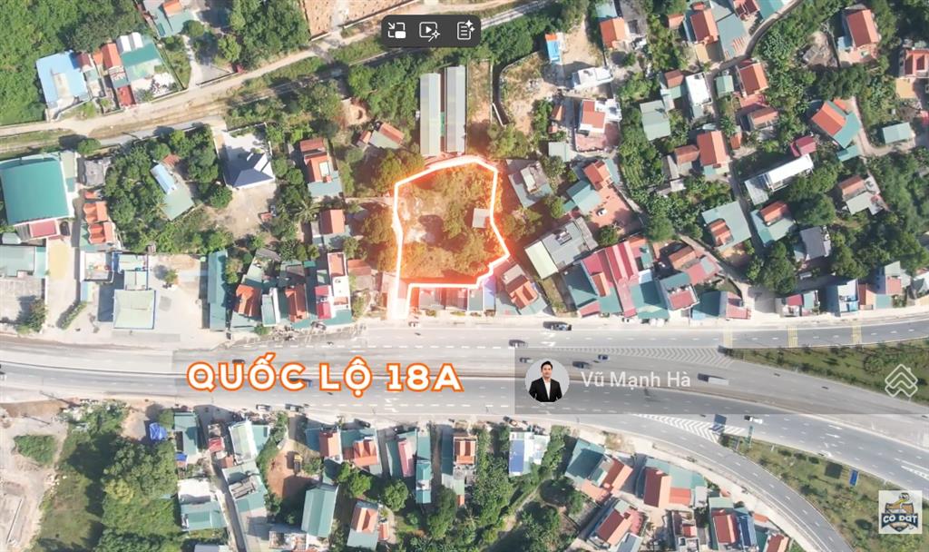 Đất mặt đường 18 cạnh dự án hạ long xanh và ga đường sắt cao tốc