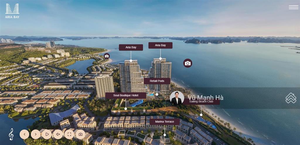 Aria bay tháp đôi đẹp hạ long giá đầu tư