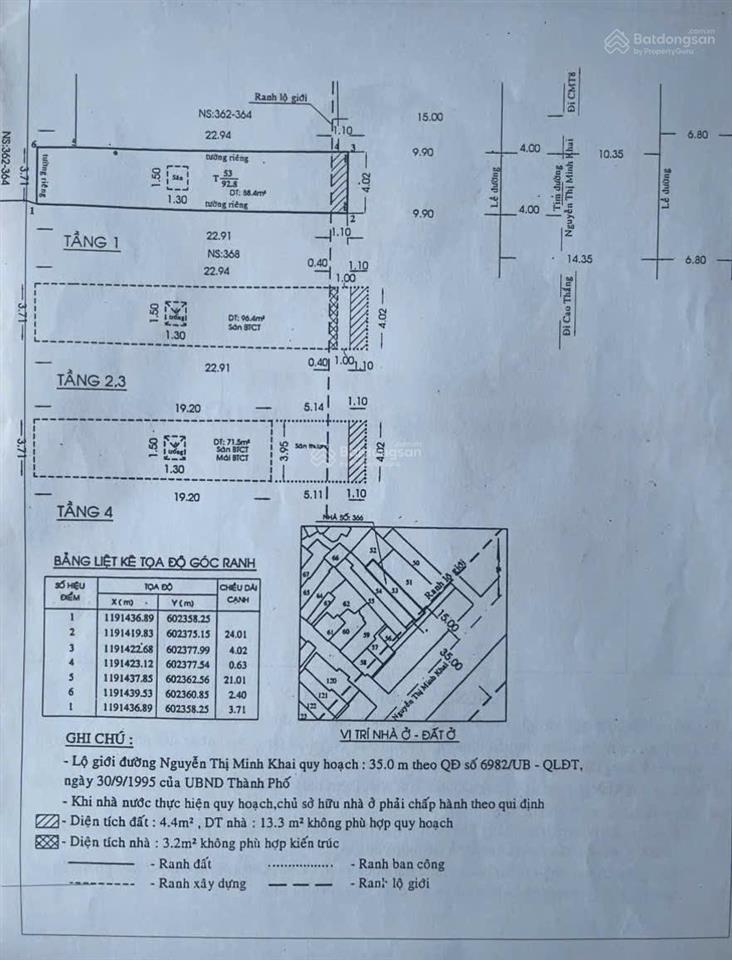 Bán nhà mt nguyễn thị minh khai, p.5, quận3 diện tích 4 x 23m  cn 92m²  kc 4tầng  giá 35 tỷ