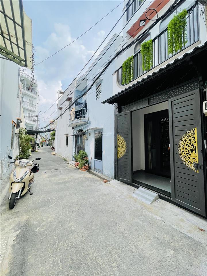 Hẻm xe hơi thông  nhà mới full nt  3 tầng  4pn  41m2 #5.97 tỷ tl