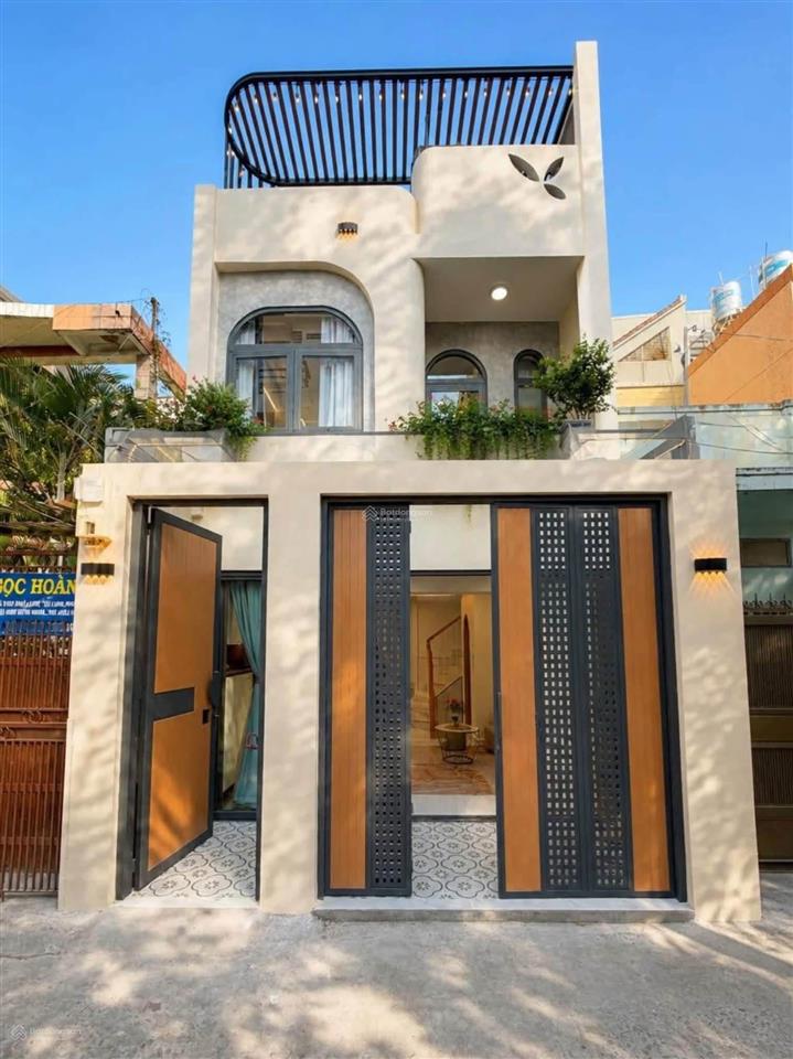 4,98 tỷ  hẻm xe hơi thông ngay đh văn lang dương quảng hàm  31.5m2 2 tầng  full nt
