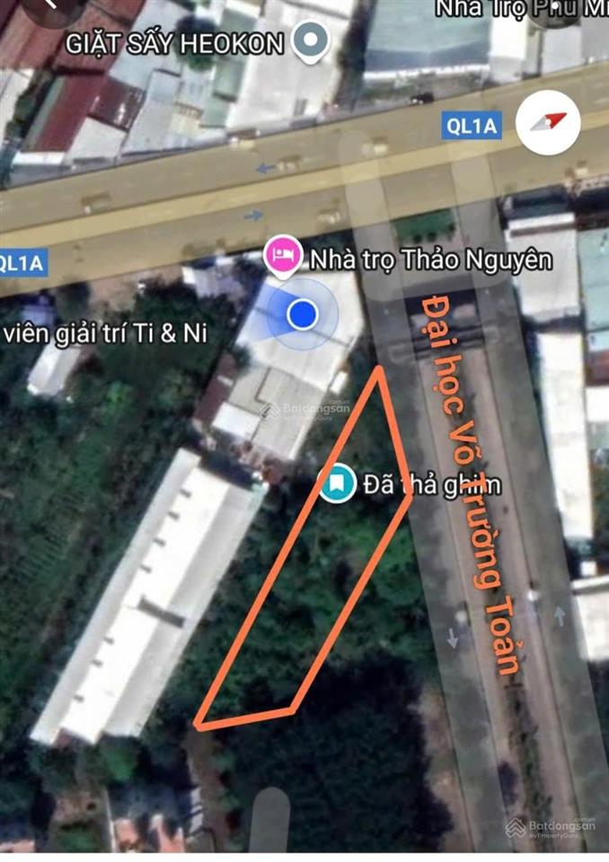 Ngân hàng thanh lý đất gần đại học võ trường toản