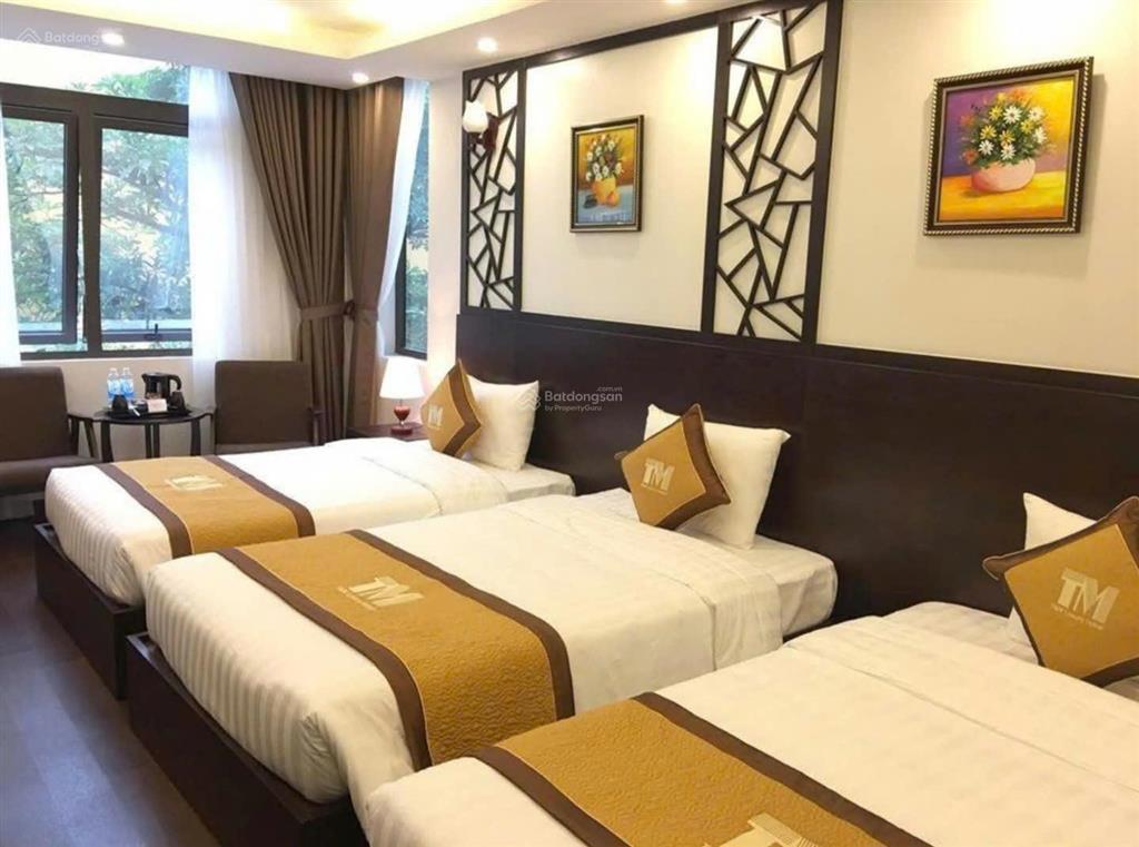 Bán khách sạn lê đức thọ 130m2 9 tầng mặt tiền 25m 1,5 tỷ 5 sao hđ thuê 600 triệu/tháng cc