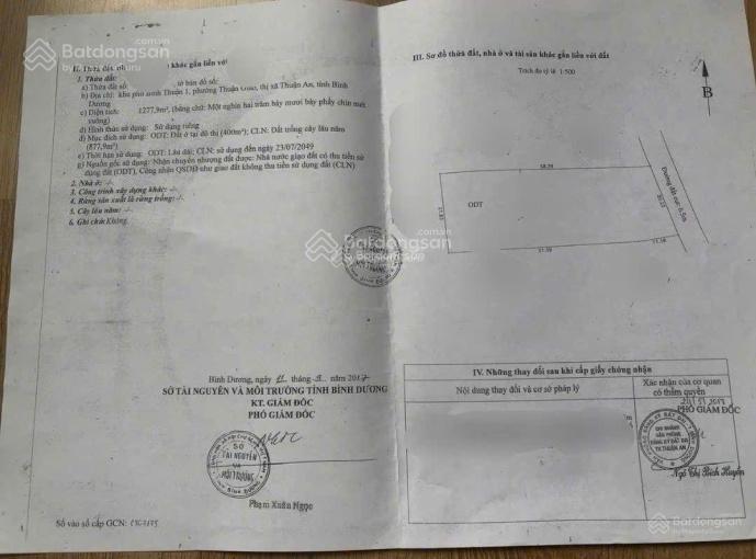 Bán đất tặng xưởng tại thuận giao  thuận an  hcm. dt 1278m/12 tỷ