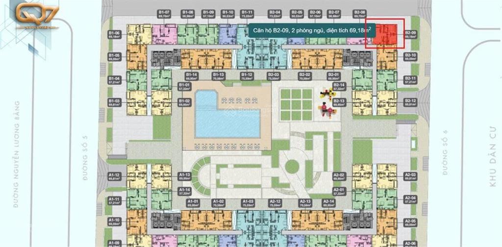 Cần bán căn hộ q7 boulevard 2 phòng ngủ b21809, nguyễn lương bằng, quận 7