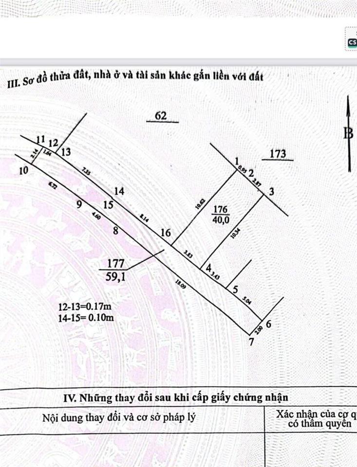 Bán đất hàng f0 tại liên mạc 4,8 tỷ, 40 m2, mặt tiền 3.8m.