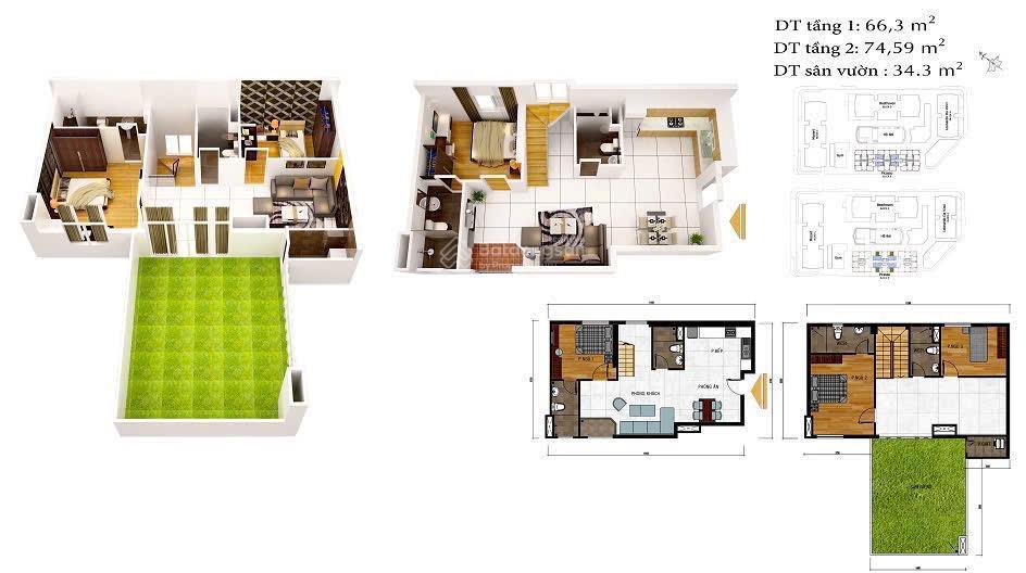 Cần bán gấp căn hộ duplex 2 tầng hàng hiếm 220m2 chung cư gia hoà