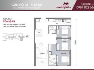 Chính chủ  cho thuê căn hộ vinhome metropolise liễu giai. tầng 12 phòng 03 toà m3
. dt 3n 2vs 100m