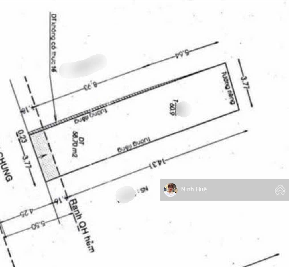 Hẻm xe hơi 1 sẹc lê hồng phong sổ vuông a4 dt 59m tiện xây mới giá 11,5 tỷ.(6046)