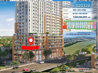 S20328  căn 3br cuối cùng còn chiết khấu từ chủ đầu tư  view sông, pháo hoa