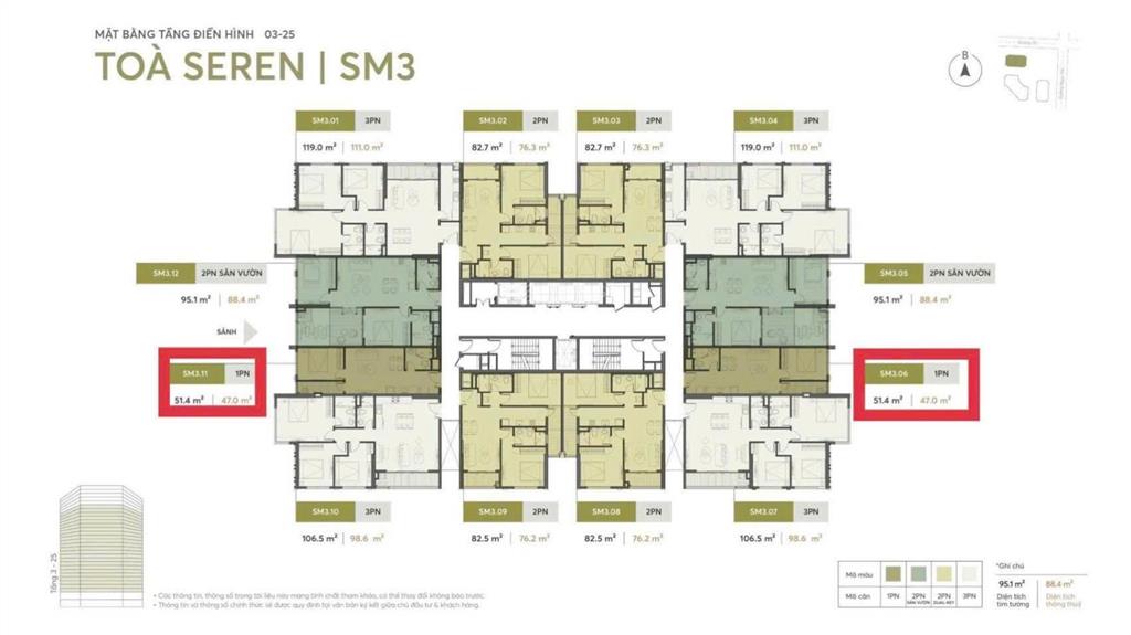Chỉ 3,2 tỷ sở hữu căn 1pn hoàn thiện tại greenera southmark 486 ngọc hồi