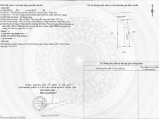 Chủ cần tiền  bán gấp | lô đất mặt tiền dt997  suối giao, châu đức (br  vt) | shr  100m2 thổ cư