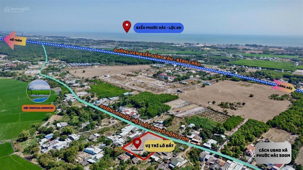Duy nhất lô đất f0 ngay biển lộc an với giá chỉ 835 triệu  shr  cách ubnd, chợ chỉ 300m