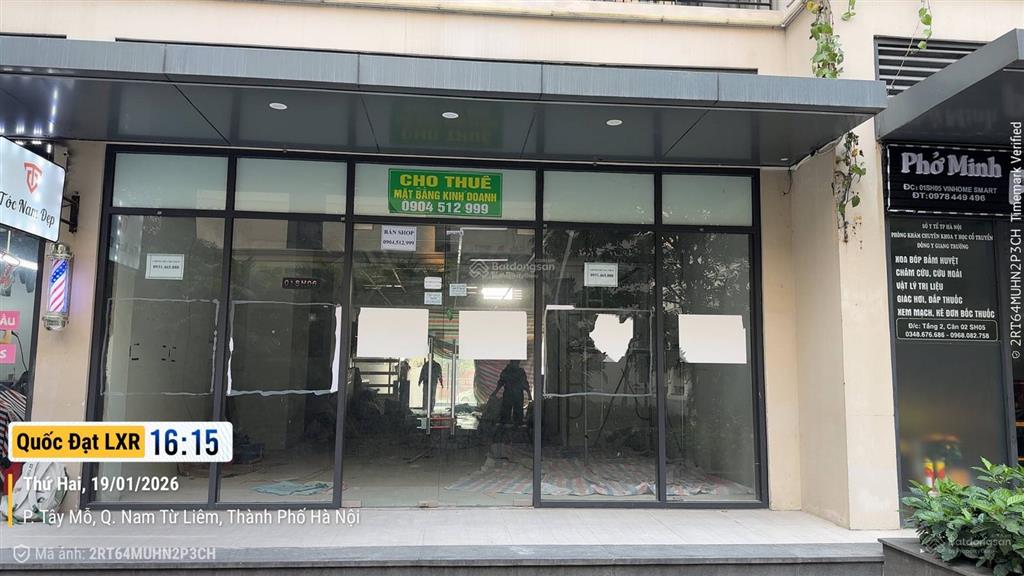 Shophouse tại sapphire 2 vinhomes smart city 42m2 dòng tiền 46,6tr/tháng giá cực ngon