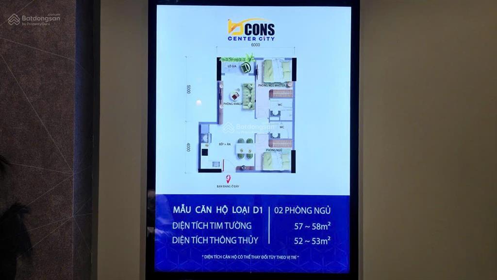 Chỉ 30 triệu/tháng sở hữu ngay căn hộ 2pn2wc sát vách làng đại học chỉ có tại bcons center city!