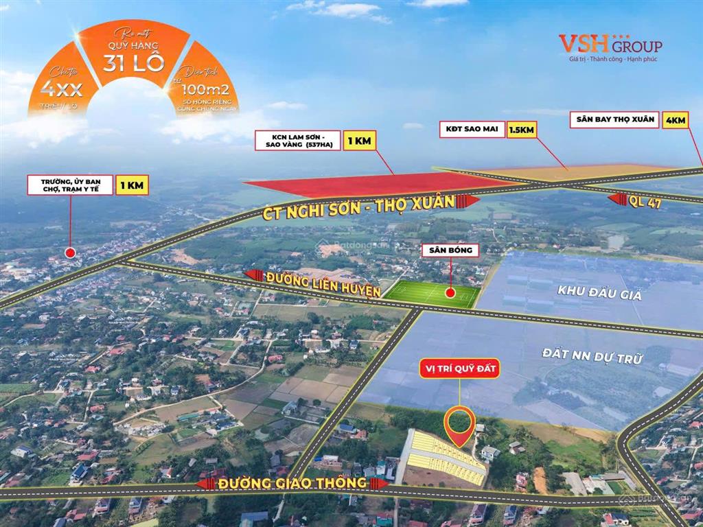 Còn 3 lô hoa hậu sát kcn lam sơn sao vàng  giá siêu tốt, sổ đỏ trao tay