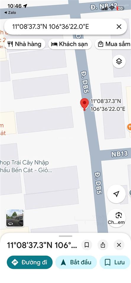 Bán nhanh lô đất đường db5 mỹ phước, bến cát
