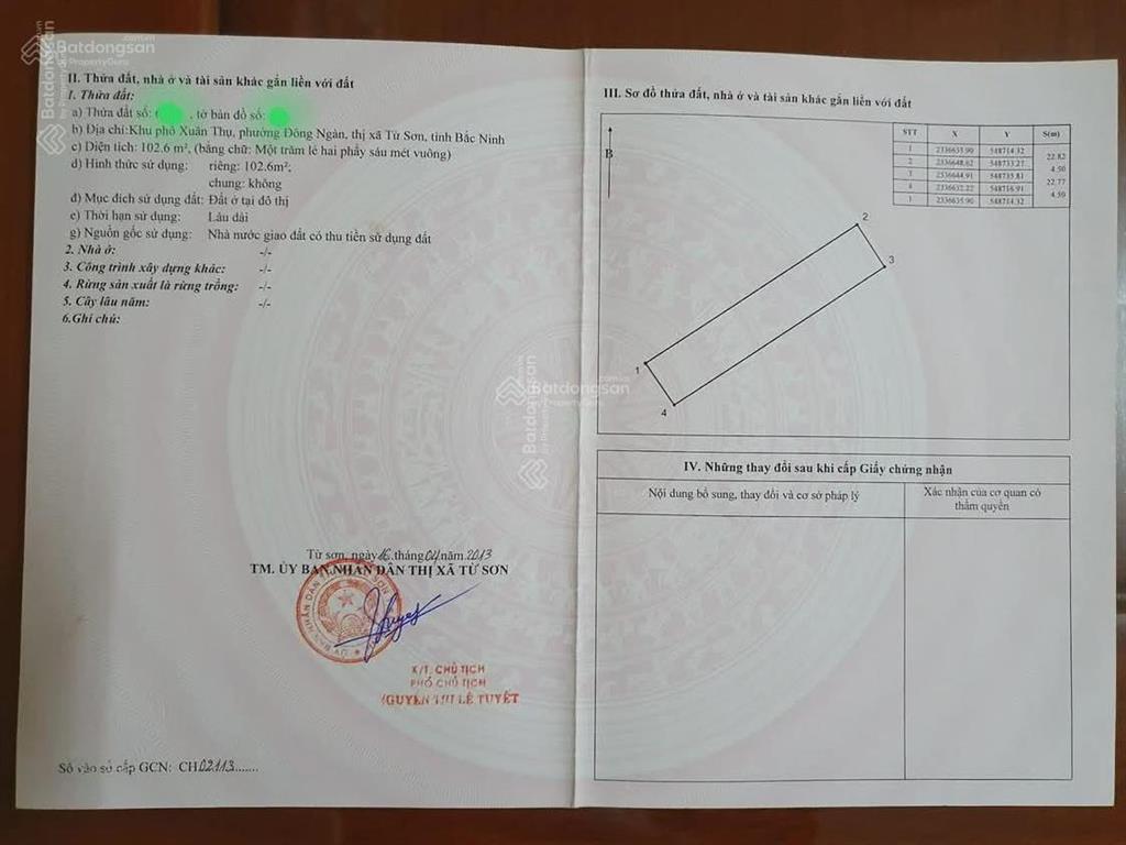 Bán nhà mặt phố sau siêu thị từ sơn bắc ninh. mt 4,5m kinh doanh và cho thuê nguồn thu nhập tốt