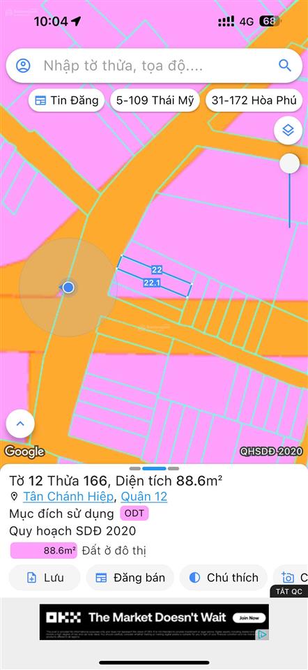 Bán mặt bằng kinh doanh đường lâm thị hố. diện tích 88m vuông. gần chợ, trường học, siêu thị