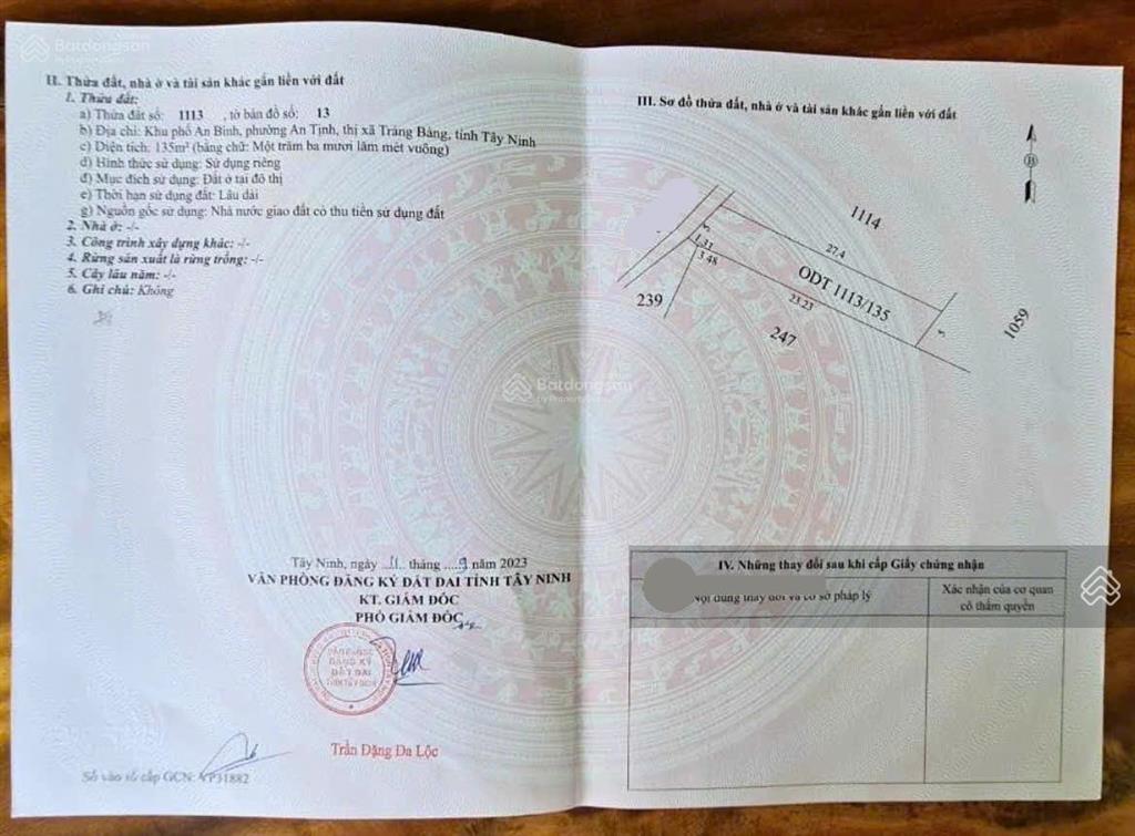 Nhà giá 850 triệu  dt 135m2 = ngang 5m  ở đ.đặng văn trước xã an tịnh trảng bàng