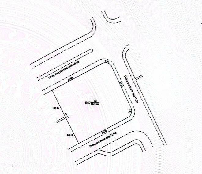 Lô c2 tmdv 1.843m2 khối phố 6, giá rẻ lô đẹp