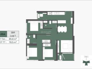 Căn hộ 3pn trục 05a| view sông hồng| 10,69 tỷ rẻ nhất | lumière essence peak