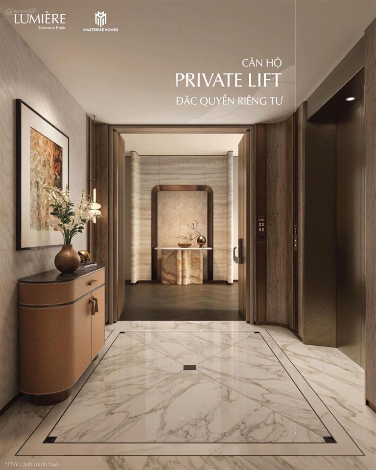 Căn 3n 123,4m² trục 03 vip tổng thống thang máy riêng view hồ lumière essence peak cổ loa