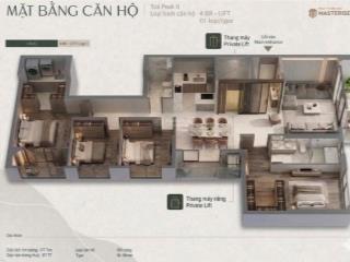 Căn 4pn 181,6 m2 vip tổng thống, thang máy riêng, 33, tỷ lumière essence peak, vinhomes cổ loa