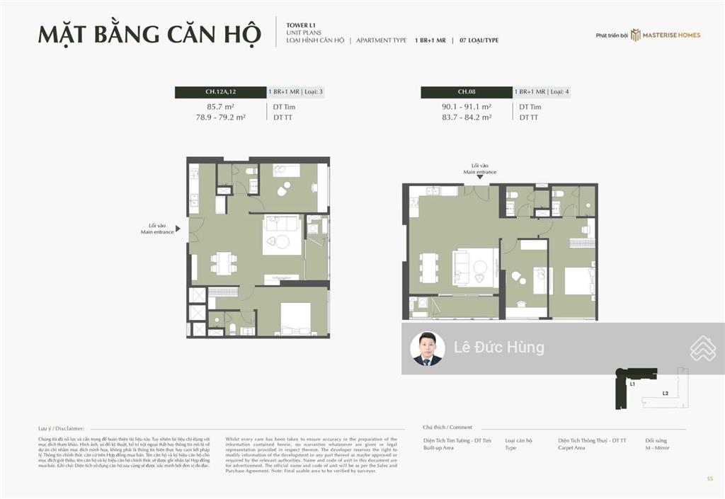 Căn 2pn view công viên nội khu, 11,18 tỷ, 77m2, tại hanoi seasons garden (cao xà lá) giá cực tốt