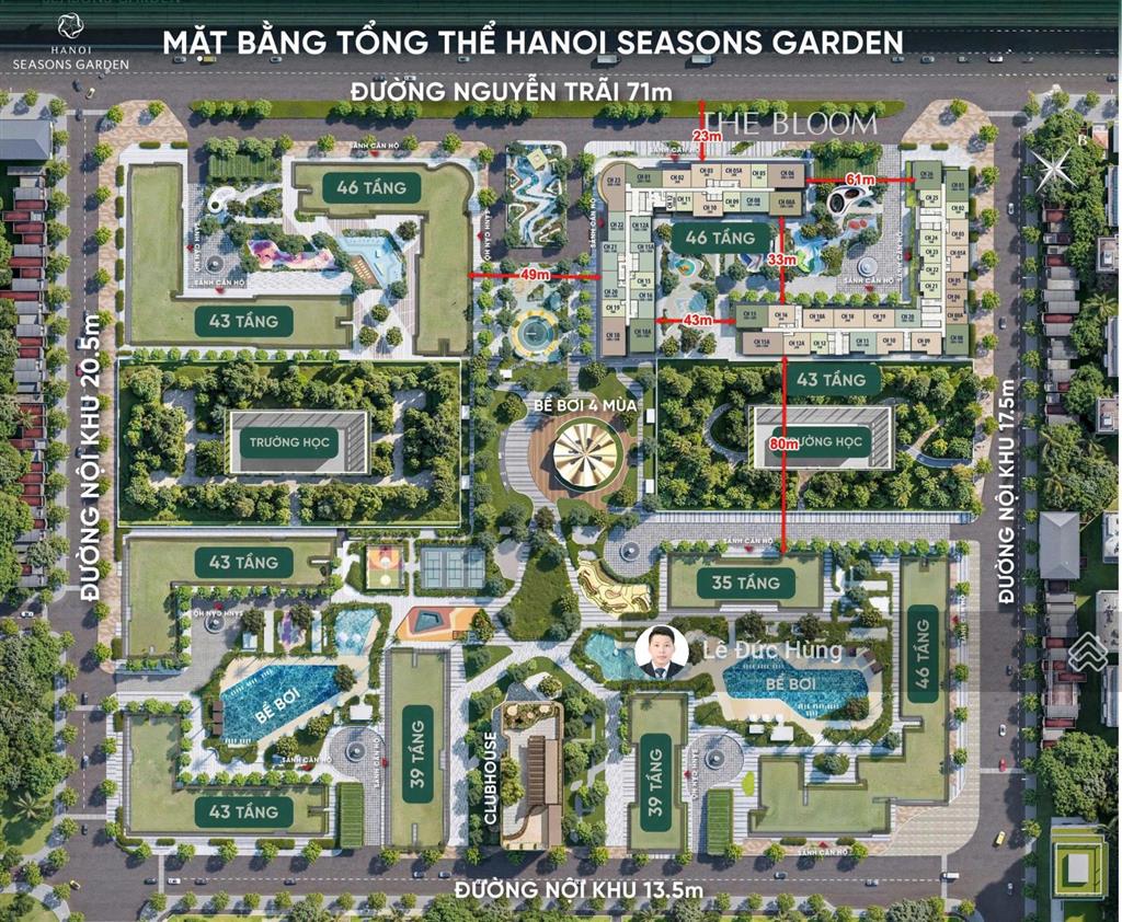 Căn 1n view công viên 7,48 tỷ, 53,2 m2, giá rẻ nhất cao xà lá