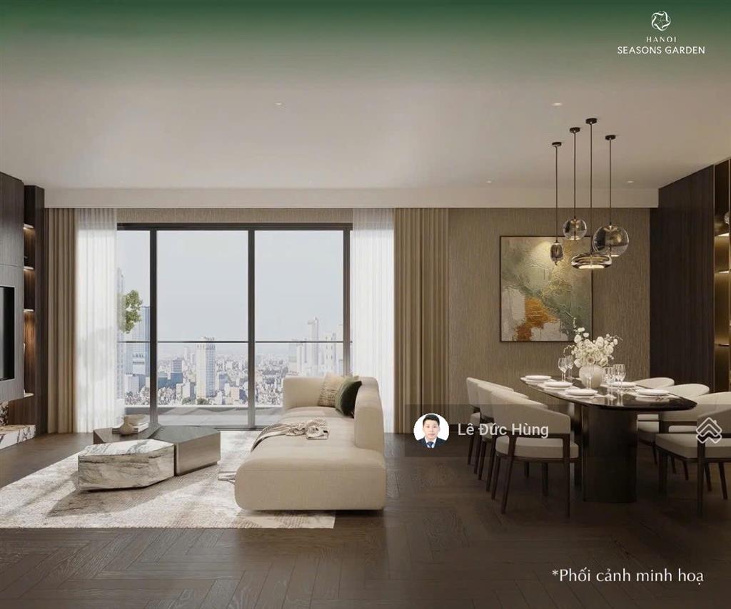 Căn hộ 4pn 20,12 tỷ 141,7m2 kính cong, giá rẻ nhất tại hanoi seasons garden (cao xà lá)