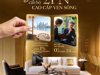 Sở hữu 2pn cao cấp ven sông tại vlasta premier thanh toán 20 % nhận nhà , ck 13% khi booking sớm