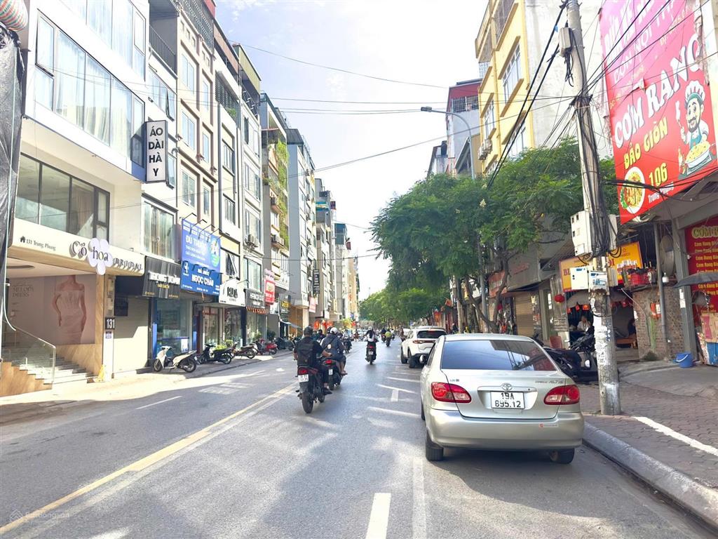Mặt phố trung phụng, xã đàn  50m2 x 6 tầng thang máy 4,8m mặt tiền, thiết kế thông sàn, kd tốt
