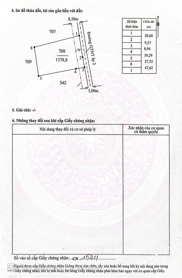 Chính chủ cần bán trọn khu đất 7.045m² tại ấp 2, xã phước tuy, cần đước