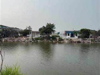 Canh tác mặt đường view ao hồ khổ vuông vắn đẹp tại vân côn an khánh