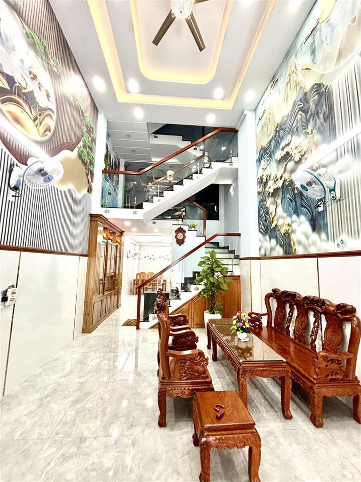 Bán nhà mới ken 4tầng ngay tch36 sát tô kýphần mềm quang trung q12hẻm 5m ô tô đỗ cửa chỉ hơn 6 tỷ