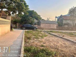 Lô góc quá đẹp ạ. bán nhanh lô đất khoái châu hưng yên.ô tô vào đất. dt 71m2, mt 5m. nhỉnh 1 tỷ