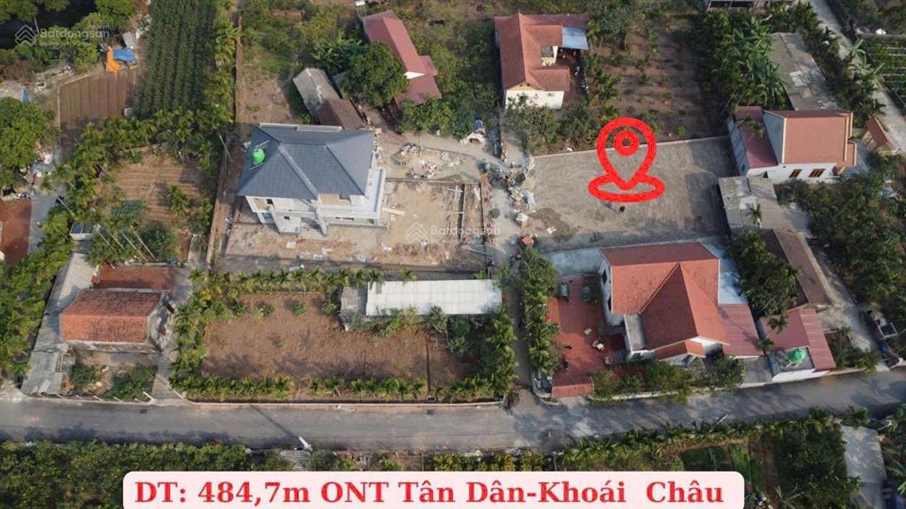 Đầu tư chia lô. cần bán đất tân dân khoái châu hưng yên. 7 chỗ vào đất. dt 485m2, chỉ 17.5tr/m